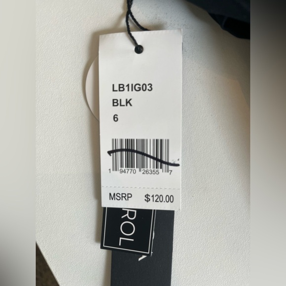 NWT La Blanca Island Goddess Shirred One Shoulder One Piece in Black Size 6 - Picture 5 of 5